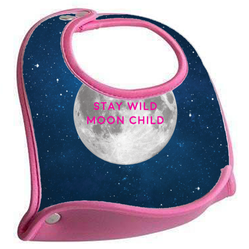 STAY WILD MOON CHILD - feeding bib by Paper Deep Design