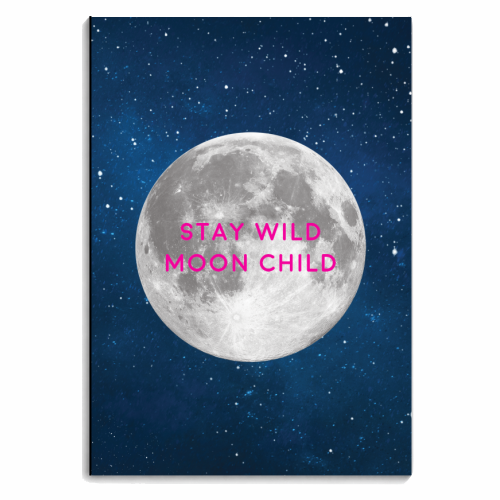 STAY WILD MOON CHILD - personalised A4, A5, A6 notebook by Paper Deep Design