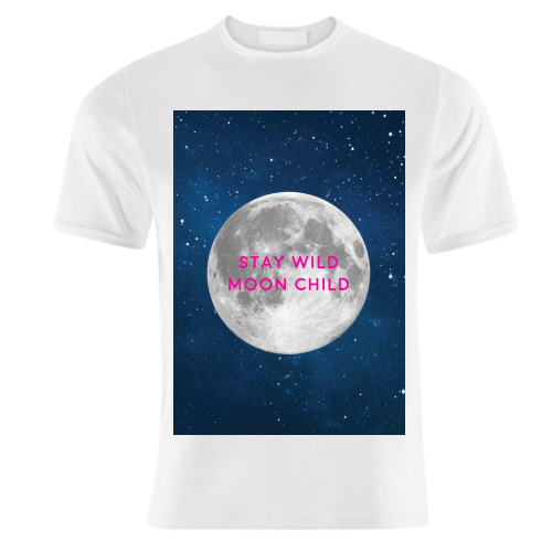 STAY WILD MOON CHILD - unique t shirt by Paper Deep Design