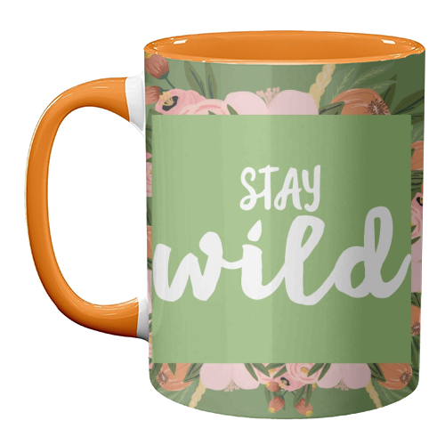 Stay Wild - unique mug by Giddy Kipper