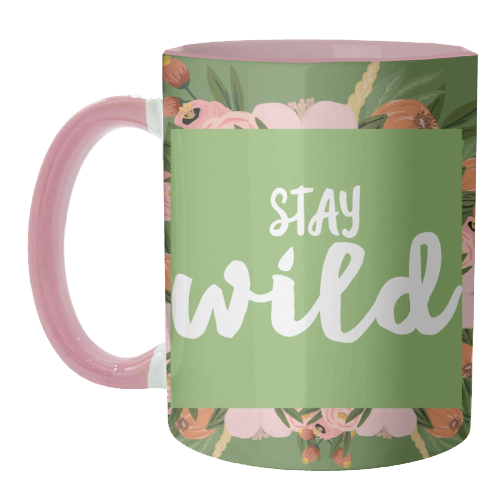 Stay Wild - unique mug by Giddy Kipper