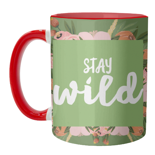 Stay Wild - unique mug by Giddy Kipper