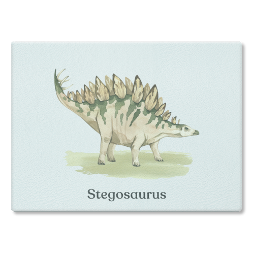 Stegosaurus - glass chopping board by Gal Design