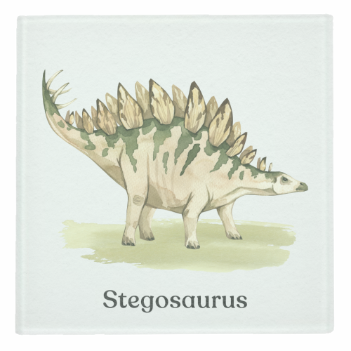 Stegosaurus - personalised beer coaster by Gal Design