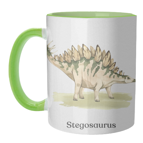 Stegosaurus - unique mug by Gal Design