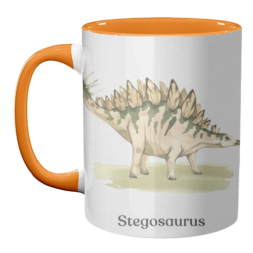 Stegosaurus - unique mug by Gal Design