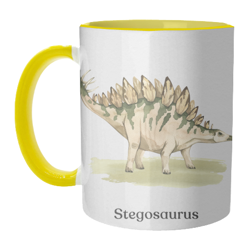 Stegosaurus - unique mug by Gal Design