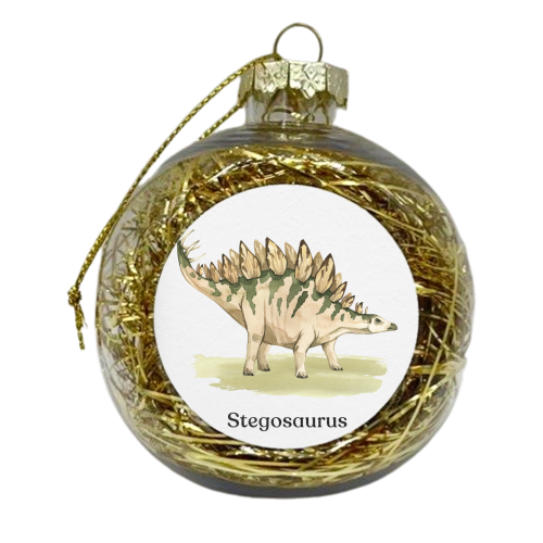 Stegosaurus - xmas bauble by Gal Design