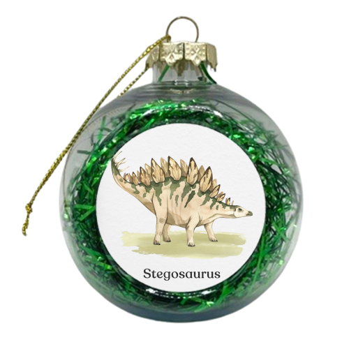Stegosaurus - xmas bauble by Gal Design