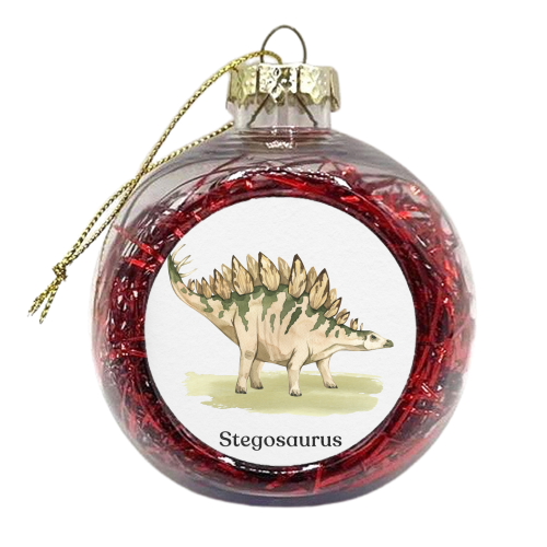 Stegosaurus - xmas bauble by Gal Design