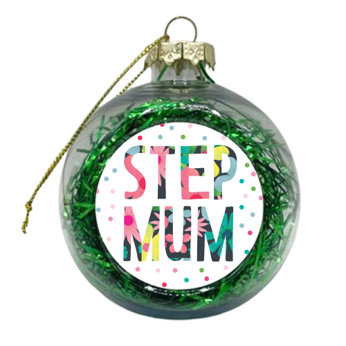 Step mum floral - xmas bauble by The Boy and the Bear
