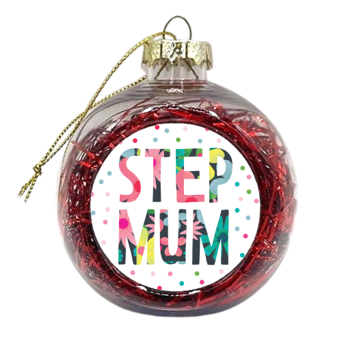 Step mum floral - xmas bauble by The Boy and the Bear