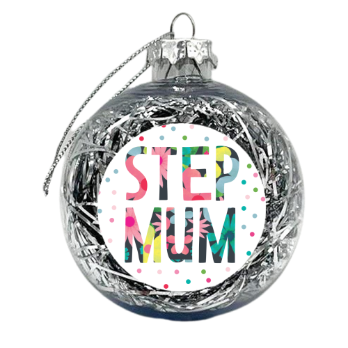 Step mum floral - xmas bauble by The Boy and the Bear