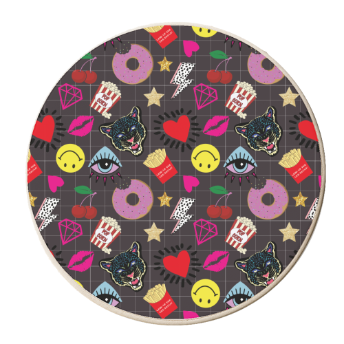 Sticker pattern - personalised beer coaster by Luxe and Loco