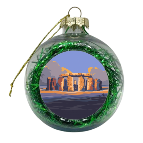 Stonehenge - xmas bauble by Stephen Millership