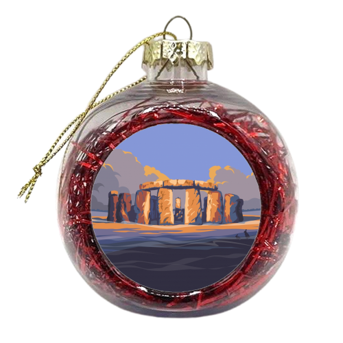 Stonehenge - xmas bauble by Stephen Millership