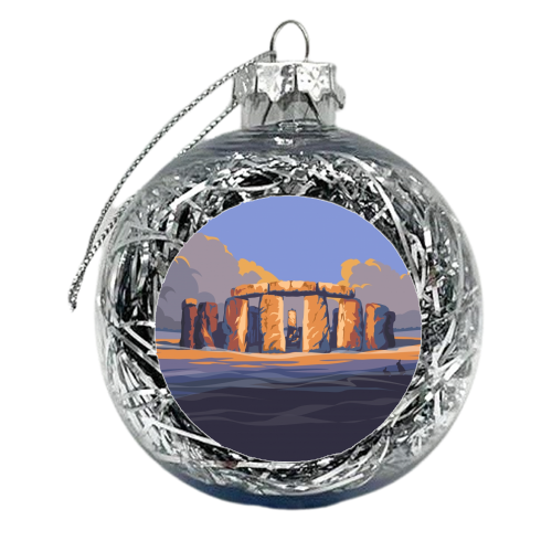 Stonehenge - xmas bauble by Stephen Millership