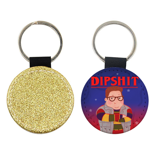 Stranger Things Dipshit Derek - keyring by Loren Grosvenor