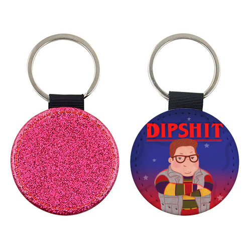 Stranger Things Dipshit Derek - keyring by Loren Grosvenor