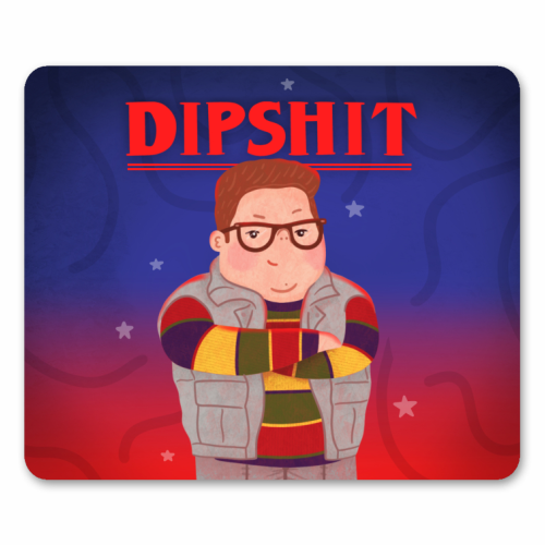 Stranger Things Dipshit Derek - mouse mat by Loren Grosvenor