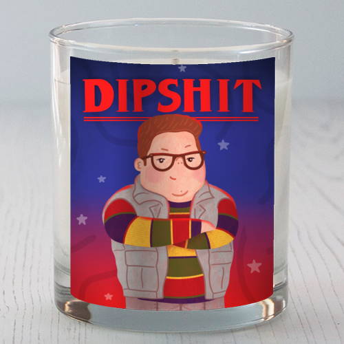 Stranger Things Dipshit Derek - scented candle by Loren Grosvenor