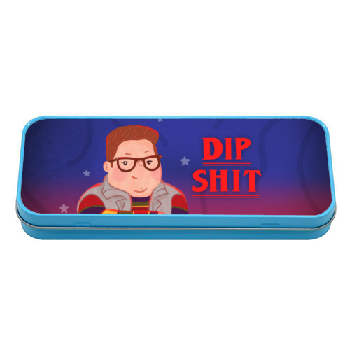 Stranger Things Dipshit Derek - tin pencil case by Loren Grosvenor