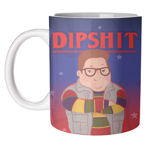 Stranger Things Dipshit Derek - unique mug by Loren Grosvenor