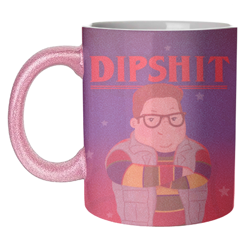 Stranger Things Dipshit Derek - unique mug by Loren Grosvenor