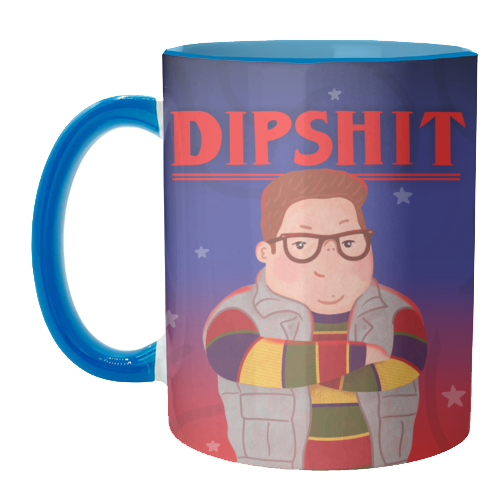 Stranger Things Dipshit Derek - unique mug by Loren Grosvenor