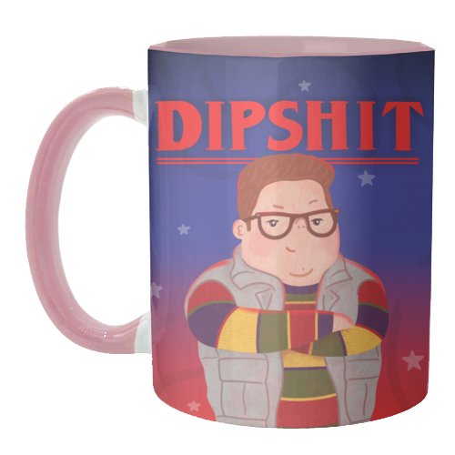 Stranger Things Dipshit Derek - unique mug by Loren Grosvenor
