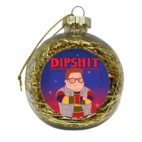 Stranger Things Dipshit Derek - xmas bauble by Loren Grosvenor