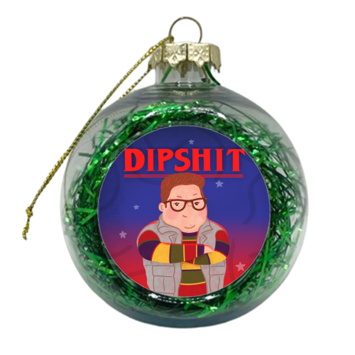 Stranger Things Dipshit Derek - xmas bauble by Loren Grosvenor