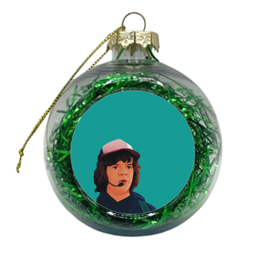 Stranger Things: Dustin - xmas bauble by Giddy Kipper