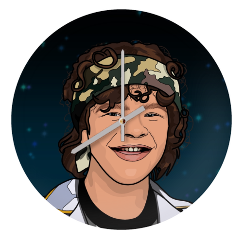 Stranger things Dustin Henderson print keyring by The Girl Next Draw