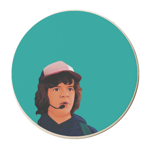 Stranger Things: Dustin - personalised beer coaster by Giddy Kipper