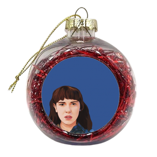 Stranger Things: Eleven - xmas bauble by Giddy Kipper