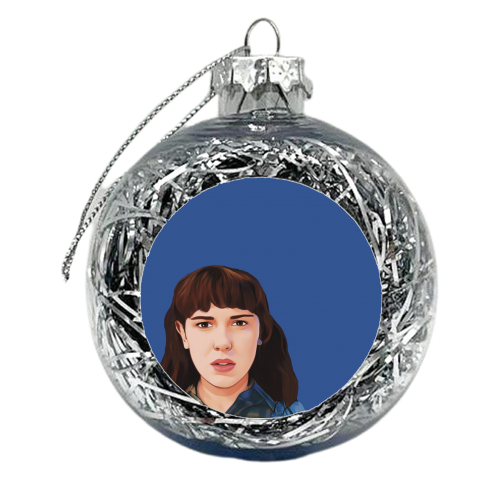Stranger Things: Eleven - xmas bauble by Giddy Kipper