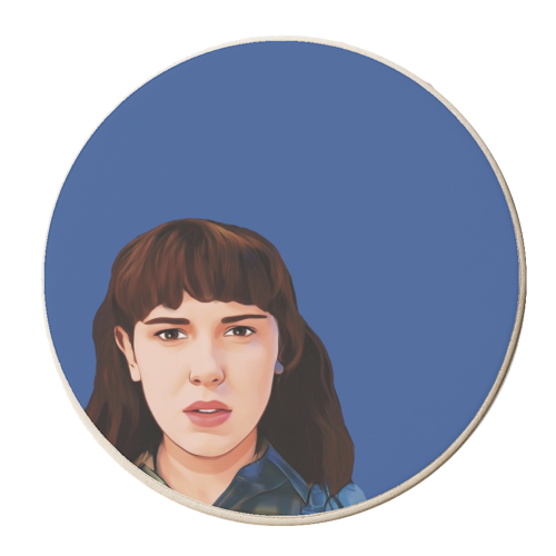 Stranger Things: Eleven - personalised beer coaster by Giddy Kipper