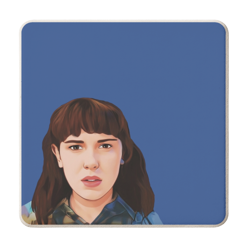 Stranger Things: Eleven - personalised beer coaster by Giddy Kipper