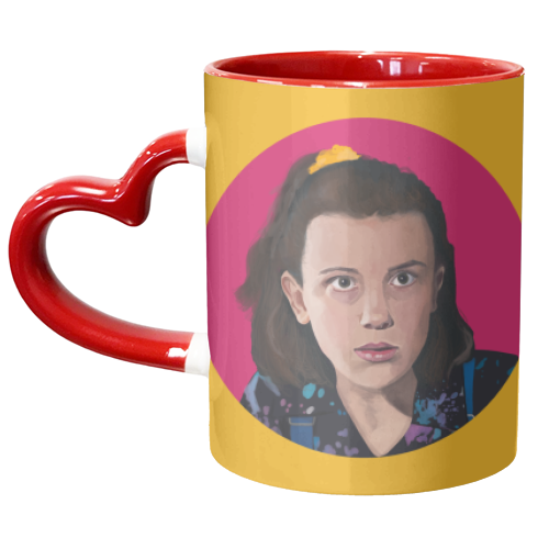 STRANGER THINGS - ELEVEN - unique mug by AbiGoLucky