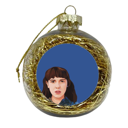 Stranger Things: Eleven - xmas bauble by Giddy Kipper