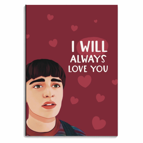 Stranger Things I will always love you - personalised A4, A5, A6 notebook by Giddy Kipper