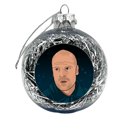 Jim hop print - xmas bauble by The Girl Next Draw