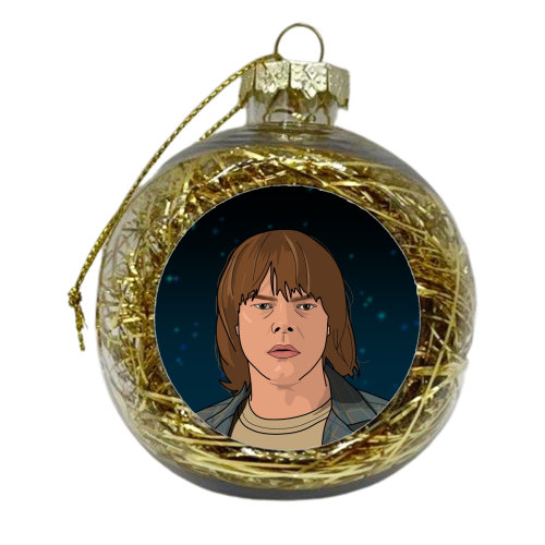 Jonathan print - xmas bauble by The Girl Next Draw