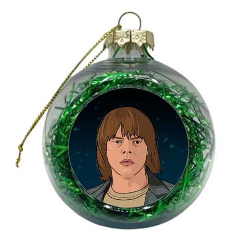 Jonathan print - xmas bauble by The Girl Next Draw