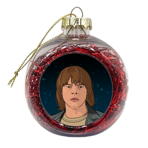 Jonathan print - xmas bauble by The Girl Next Draw