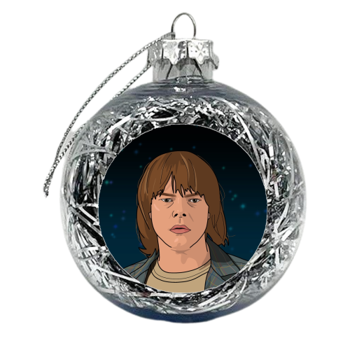 Jonathan print - xmas bauble by The Girl Next Draw
