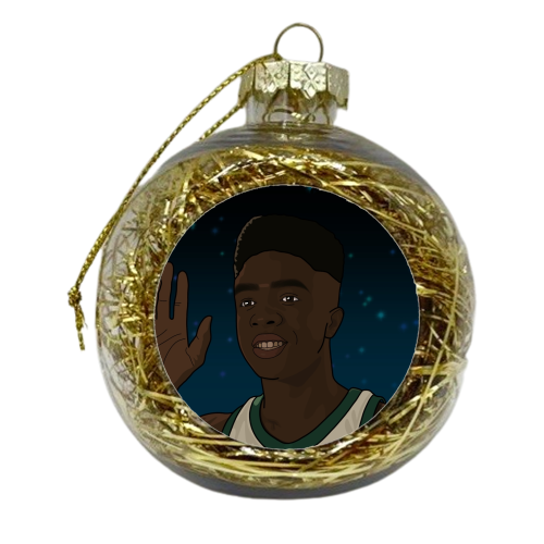 Lucas print - xmas bauble by The Girl Next Draw