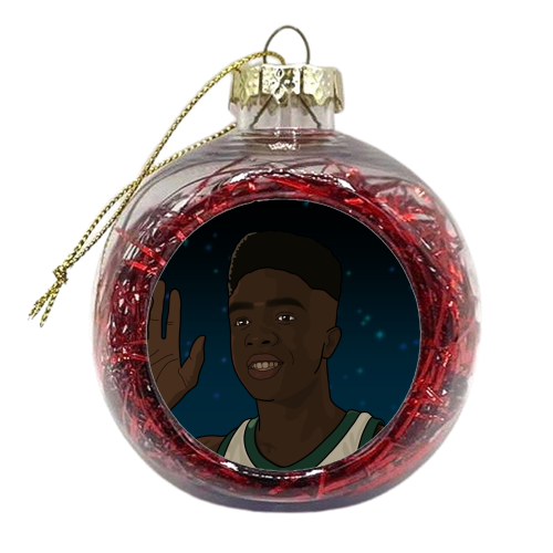 Lucas print - xmas bauble by The Girl Next Draw