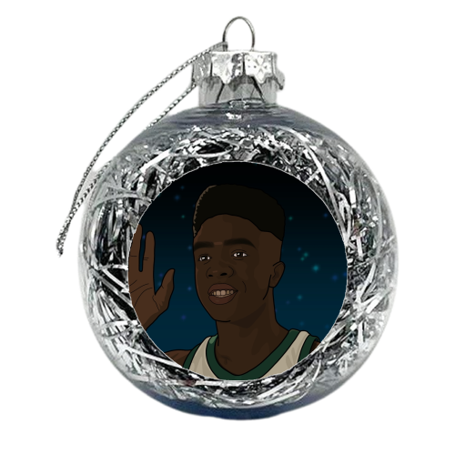 Lucas print - xmas bauble by The Girl Next Draw